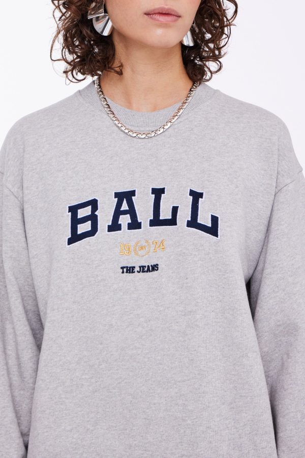 Ball - Baltaylor Sweatshirt - 204054 Medium Grey Melange Online Hot Sale