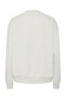 Pieces - Pcarina Ls O-Neck Sweatshirt - 4756907 Light Grey Melange Green Embroidery Online