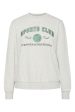 Pieces - Pcarina Ls O-Neck Sweatshirt - 4756907 Light Grey Melange Green Embroidery Online