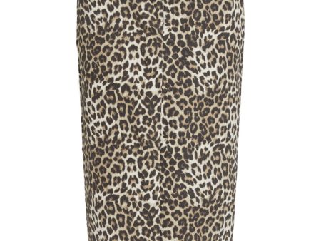 Vila - Vileonor Midi Leo Denim Skirt July Lc - 4647465 Leopard Discount