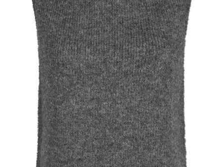 Forudbestilling - Neo Noir - Odelia Knit Top - Antracit For Cheap