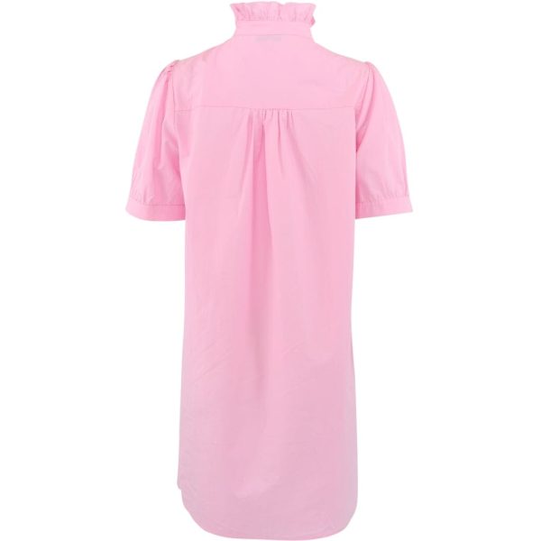 Continue - Ariana Poplin Dress Ss - 700 Pink Cheap