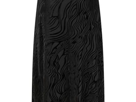 Neo Noir - Vicky Zebra Burnout Skirt - Black Hot on Sale