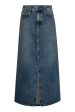 Co´couture - Darincc Long Slit Skirt 34148 - 552 Denim Blue Online now