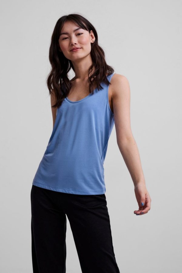 Pieces - Pckamala Tank Top - Vista Blue Online