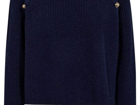 Co´couture - Rowcc Officer Rib Knit 32136 - 120 Navy For Sale