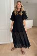 BYIC - Ellinoric Lace Long Dress - vb Vintage Black For Cheap