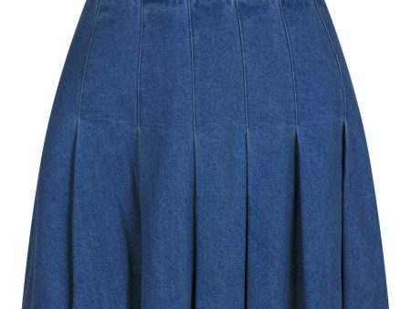 Neo Noir - Laurina Denim Skirt - Dark Blue on Sale