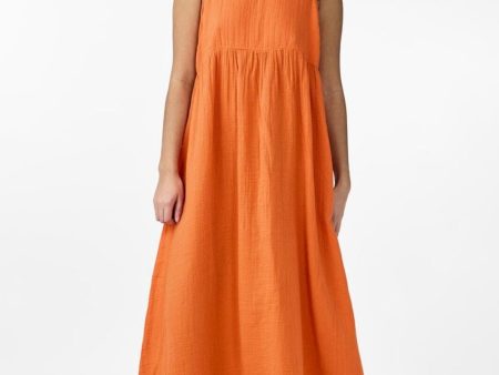 Y.A.S - Yasvimola Sl Long Dress - 4514607 Vermillion Orange Supply