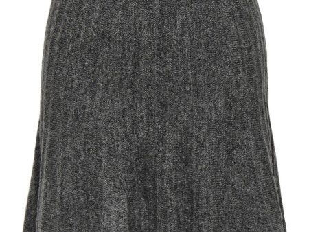 JDY - JDYletty Skirt Knt - 4694818 Dark Grey Melange Online Sale