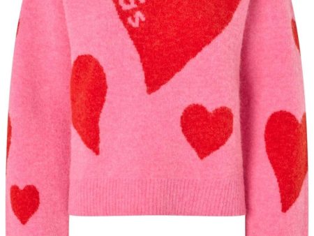 Cras - Hearts Pullover - 4016 4016 Pink Hearts Online Hot Sale