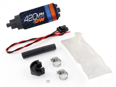 Deatschwerks DW420 Series 420lph In-Tank Fuel Pump w  Install Kit For 94-02 Nissan S14 S15 Sale