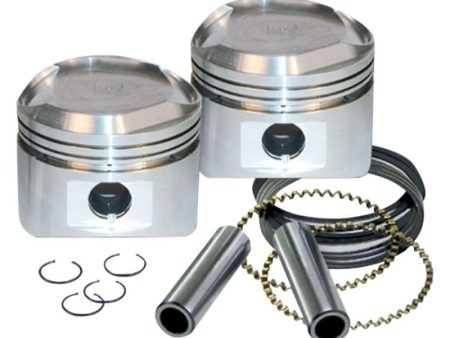 S&S Cycle 36-84 BT 3-7 16in x Up To 4-3 4in Stroke LC Piston Set - .080in For Sale