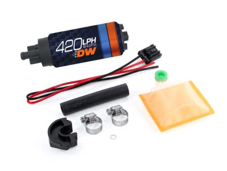 Deatschwerks DW420 Series 420lph In-Tank Fuel Pump w  Install Kit For 89-94 240SX For Sale