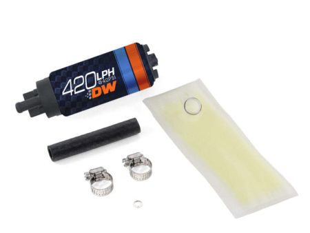 Deatschwerks DW420 Series 420lph In-Tank Fuel Pump w  Install Kit For Integra 94-01 and Civic 92-00 on Sale